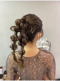 【ツイン編みおろし】銀座/銀座駅/ヘアセット/早朝
