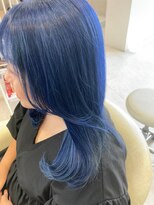 シャルムヘアー(charme hair) ビビットカラーもお任せください！夏を感じるブルーカラー