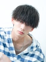 アルファ 新宿(alpha)&nbsp;サーフカール/ 刈り上げセンターパート/ブルーブラック[新宿駅]