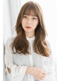 【スタイリング簡単♪】重めバングロング