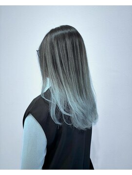 リオリス ヘア サロン(Rioris hair salon) 【バレイヤージュ】コントラストホワイトバレ