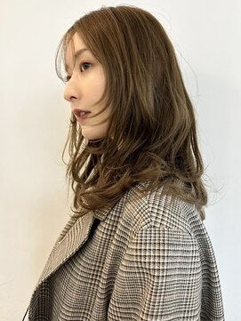 メゾンアクア 表参道(Maison ACQUA) ☆ブリーチなしダブルカラー オリーブ オリーブベージュ