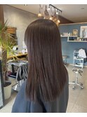 切りっぱなしロング ラベージュ