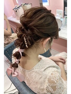 ランズ(LANDS) 編みおろし【大阪 梅田 ヘアセット】