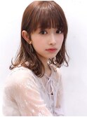 Say.黒髪ボブルフネビージュ小顔ワンレンミディアムパーマ表参道