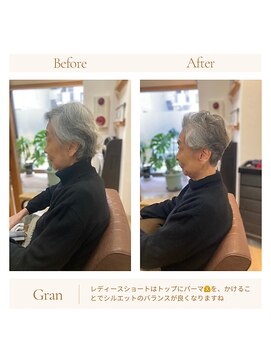 グランバイ アトリエドングリ(Grand × AtlierDonguri) お客様髪質改善データ1564(ショートデザインパーマ)