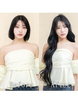 あるじゃんすー 梅田店&nbsp;コリアンブラック#シールエクステ#ヨシンモリ#美髪#韓国#梅田