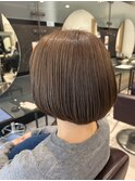 シークレットハイライト　アッシュベージュ　白髪ぼかし
