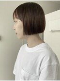 40代50代ハンサムショートアンブレラカラーベリーショートボブ