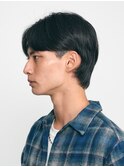 天神大名ニュアンスパーマセンターパートシャドウパーマ刈り上げ