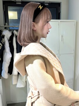 ペレ アネックス 大阪梅田茶屋町店(PELE ANNEX) ホワイトグレージュ/デジタルパーマ/チェリーブラウン/梅田