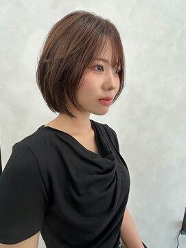 ヌードルバイコア(noodle by CoRe.gn) 透明感◎ショートボブスタイル