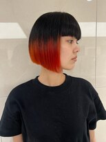 ピークアブー ワン(PEEK-A-BOO ONE)&nbsp;ボブデザインカラーグラデーションカラーオレンジカラー