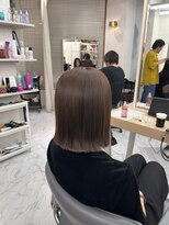 ユアーズヘア 新宿三丁目店(youres hair) ぱっつり外はねスタイル
