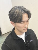 モップアップ(Mop up) 毛流れニュアンスパーマ×メッシュ