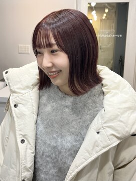 ブラン(blanc) ブリーチなし赤髪@AZUSA