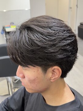 ビカムメンズヘアー 栄店(become men's hair) ニュアンスフェザーパーマ/フェザーショート/名古屋栄