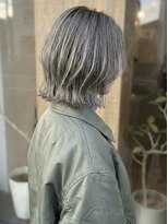 ニコリヘアワークス(nicori hair works)&nbsp;ボブ×ハイトーン×グレージュ3
