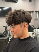 リッチブランドアンドコー 守口店(Rich Brand&Co) スペインカール ハイライトカラー メンズカット メンズパーマ