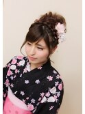 イベント・パーティー★編み込みアレンジヘアセット♪