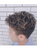 ハイライト×メンズパーマ