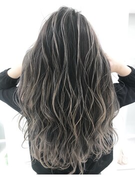 アディション 渋谷(ADITION) 【ADITION渋谷】バレイヤージュ外国人風グレーカラー