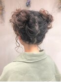 【    ツインゆるふわお団子    】