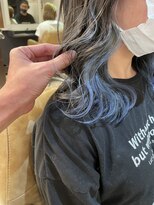 ワールドオーダー 天王寺店(WORLD ORDER)&nbsp;インナーカラーブルー