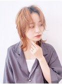 ハイトーンウルフ_ショコラベージュボブルフベビーバング_28753