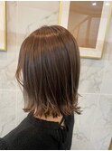 大人かわいい20代30代40代小顔ショコラベージュ1Zina船橋