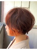 【カーリーショート☆イヤリングカラー】20代30代40代