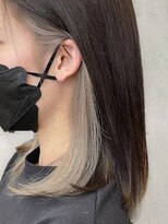 ジョリエス 目白店(Joliesse)&nbsp;20代30代大人かわいいイヤリングカラーストレートボブ立体感