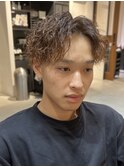 白濱亜嵐風ツイストスパイラルパーマセンターパート