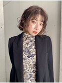 プードルパーマスパイラルパーマボブパーマ前下がりボブウルフ