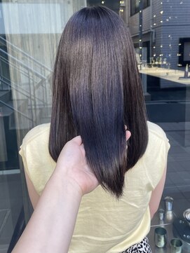 コレクティブワーク 表参道 渋谷(COLLECTIVE WORK) ラベンダーグレージュ 暗髪 髪質改善 オージュア バイカルテ