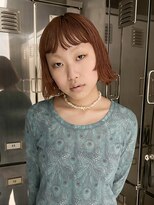 ニール(nier)&nbsp;ボブ顔まわりカットオレンジカラーピンクカラー中区袋町