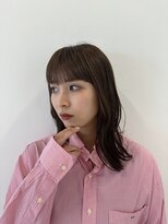 エクリボンヌ(equri bonne)&nbsp;水素カラー×外はねミディ