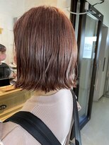 コワファースト長崎シャンプーボーイ 2nd(COIFF1RST 長崎 SHAMPOO BOY) 秋にぴったりピンクブラウン