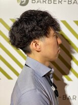 バーバーバー 四谷(BARBER-BAR)&nbsp;ビジネス爽やかスパイラルパーマスタイル