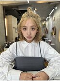 ヘアセット/ハーフアップお団子/パーティーヘア/小顔/学割