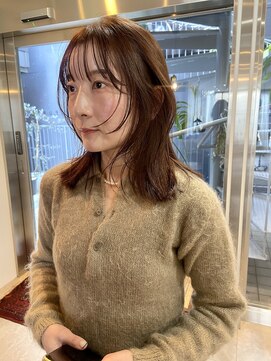 パープル(PURPLE) レイヤーカット/フェイスレイヤー/ウルフカット/イルミナカラー