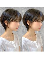 ウィールール 札幌店(WE RULE)&nbsp;丸みショートボブ／耳かけ×暗髪