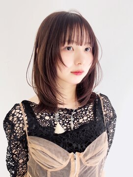 アイティーバイアルバム 藤沢店(IT by ALBUM) ロングおくれ毛顔周りレイヤー韓国ヘア_ba532972