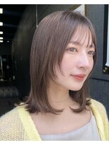 ガーデン 銀座(GARDEN)&nbsp;顔まわりレイヤー/ミディアム/透明感カラー/シースルーバング