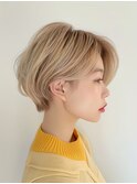 ダブルカラー_韓国ブリーチ調布レイヤーカット顔周り