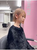 【名古屋/栄】ボブカット/ブリーチ/ホワイトベージュ