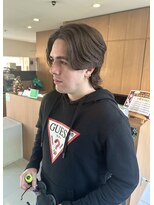 ゴットフロー(GOTTO FLOW) センターウルフ/シャドーパーマ/毛流れパーマ/男の色気