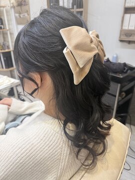 ヘアメイクゼロ 坂戸駅前店(hairmake zero) ハーフアップ