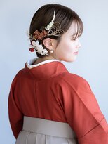 ヘアーサロン ラフリジー(Loufreasy)&nbsp;ショートヘアでも失敗しない卒業式袴ヘアアレンジ成人式振袖にも
