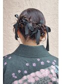 卒業式ヘアセット,着付け